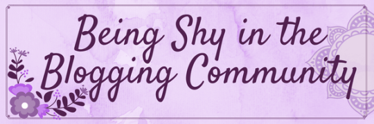 Shy Blogger
